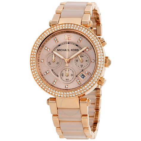 michael kors women's parker silver tone watch|Michael Kors mk5896.